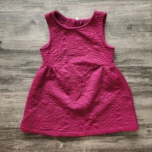 Oshkosh 18 Month Quilted Floral Textured Sleeveless Dress